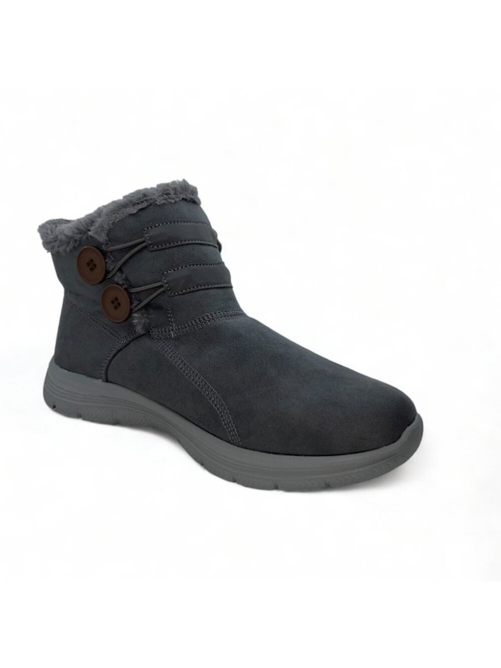 TIOSEBON Women's Winter Ankle Fur Lined Boots Anti-Slip On Resistant Booties Sho - Picture 5 of 14